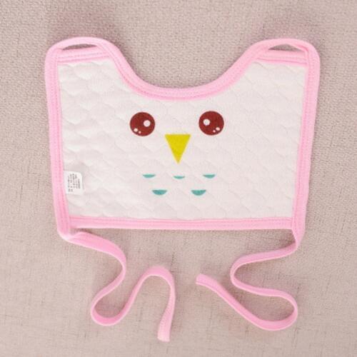 Cartoon printed square bib cotton saliva towel to eat pocket baby baby waterproof bib bib