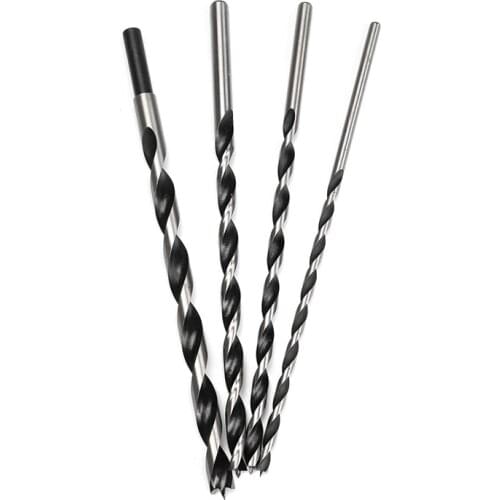 Long Reach Drill Bit Carbon Steel 200MM Length 6mm 8mm 10mm 12mm Dia Straight Round Shank Twist Drilling Tools for Woodworking