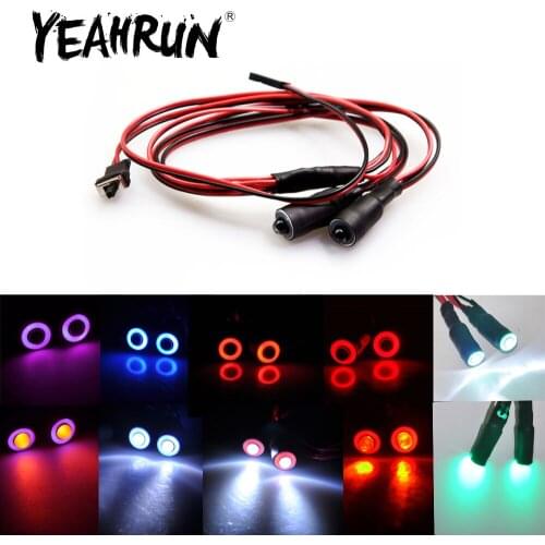 YEAHRUN 4.2v-6v LED Light 5mm/8mm Diameter Headlight Headlamps for Traxxas TRX-4 Axial SCX10 1/10 RC Car Truck Accessories