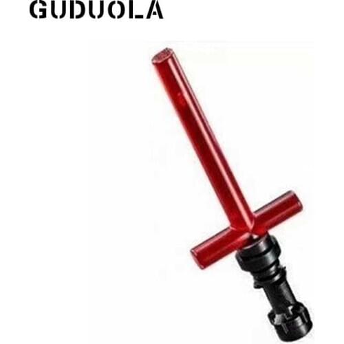Guduola Lightsaber with Cross Bar 21699 3.2 Shaft 2x4 M.(Signs/ Flags and Poles) MOC Building Block DIY Toys 20pcs/LOT