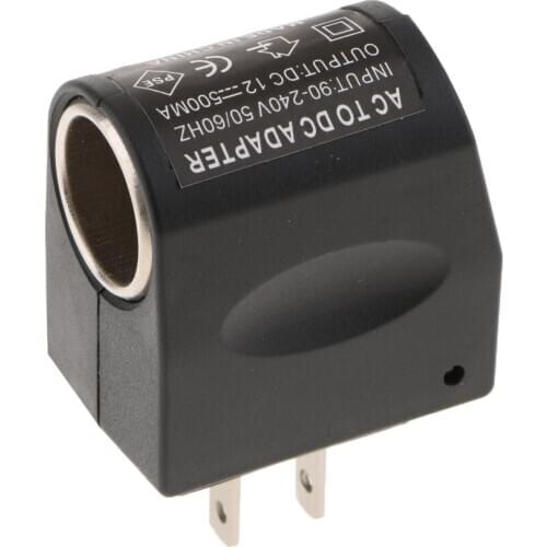 110V-220VAC to 12VDC Car Cigarette Lighter Port Power Converter Adapter Plug