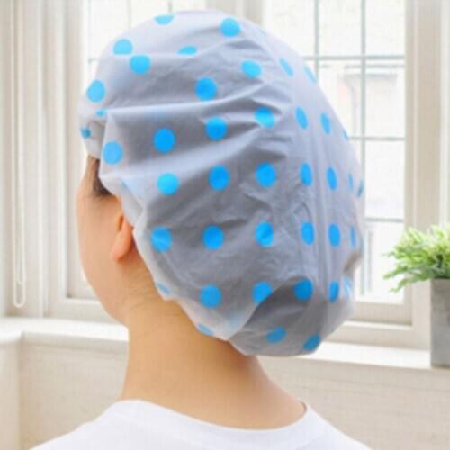 Waterproof Shower Cap Thicken Bath Hat Bathing Cap for Women Anti Oil Hat Elastic Bathing Cap Women Hair Salon Bathroom Cap Hot