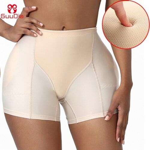 GUUDIA Women Butt Hip Padded Underwear Seamless Hip Enhancer Crossdressing Panty with Foam Hip Pads Butt Lifter Shapewear