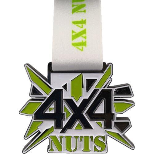 2.5 inches Customized Zinc Alloy Irregular Soft Enamel Color Marathon Sports Medal