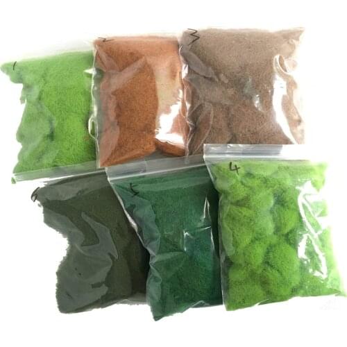 2pcs/Lot 25g 100ml 5mm Architecture Grass Mat Flcok And Tree Powder In Ho Train Layout Or Hobby Model Maker