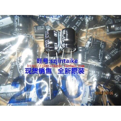 2020 hot sale 30PCS/50PCS Japanese electrolytic capacitors 63V100UF 10X12.5 VZ series of 105 degrees NICHICON free shipping