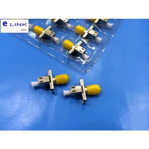 5pcs ST-LC fiber adapter hybrid female to female singlemode Multimode optical coupler 1.25-2.5mm ceramic sleeve connector ELINK