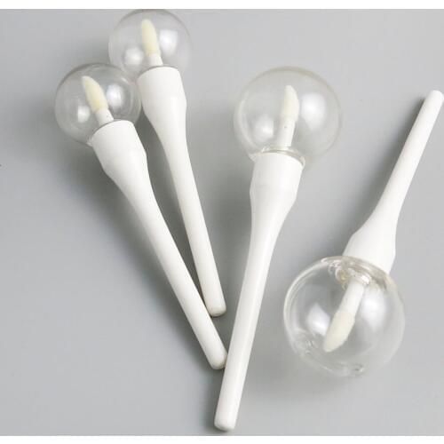 5PCS Fashion Cool Lip Tubes 6ml 11ml Plastic Empty Lip Balm Tubes Containers Clear White Refillable Bottles Lipstick Tube