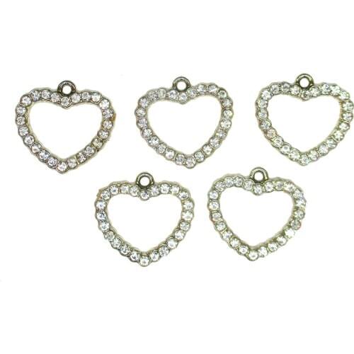 Heart-shaped love bracelet accessories ladies handmade lucky jewelry bracelet hanging for necklace earring jewelry making