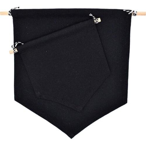 Pin Display Banner Nordic Style Blank Cotton Brooch Pin Badge Holder Hanging Wall Display Banner Flags Hanging Decor