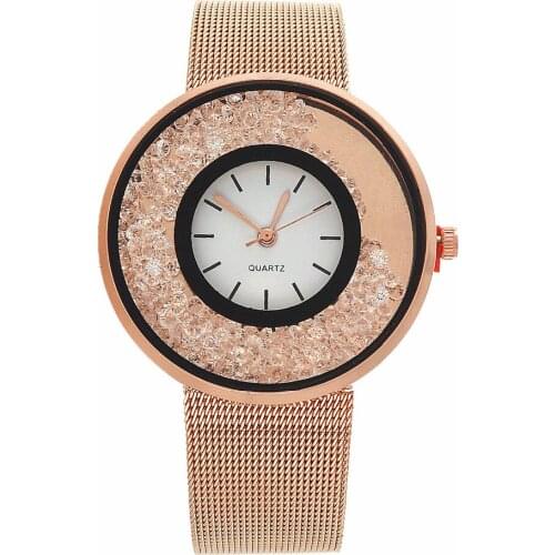 Fashion Ladies Watches Luxury Rose Gold Watches Women Stainless Steel Quartz Watches Women Crystal Watches horloge vrouw reloj