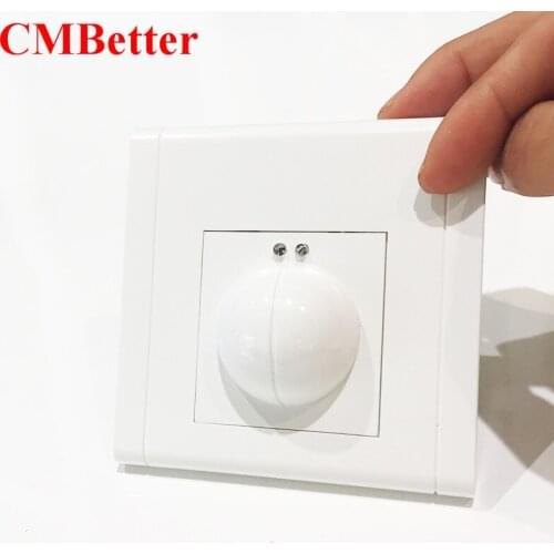 CMBetter microwave Sensor Light Switch Motion Detector Light Switch AC 220V-240V Body Motion Detector Smart Light Switch