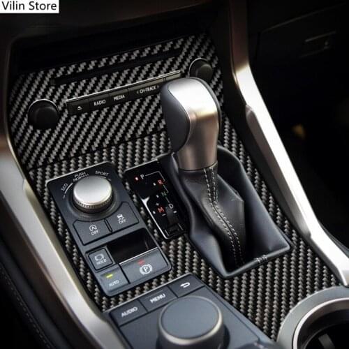 For LEXUS NX 300H200T LHD RHD Zubehor Lenkrad Outlet Auto Tur Getriebe Panel Schmucken Carbon Fiber Innen Trim Aufkleber