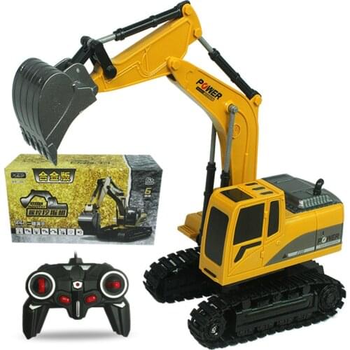 Alloy excavator, charging remote control excavator, electric engineering vehicle, boy toy car, excavator