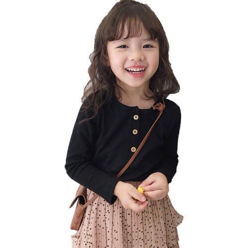 New 2019 Spring Autumn Boys T-shirt Long Sleeve Cotton Children Tops Casual Girls Clothes Kids T Shirt DQ524