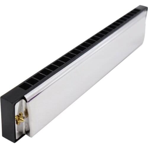High-End Performance Metal Double-Side Harmonica with Exclusive Case for Children Silver