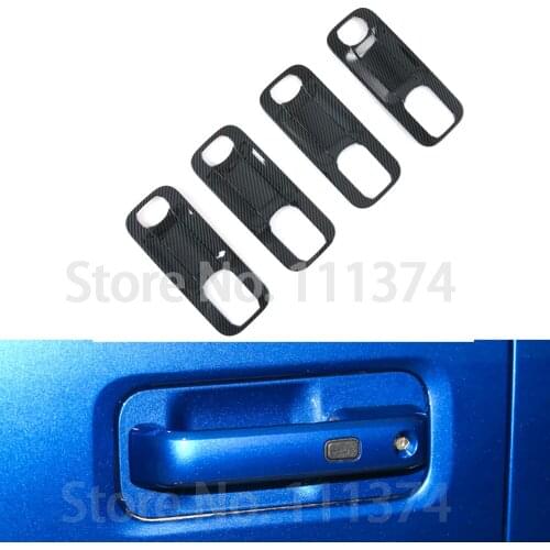 Carbon Look Outer Door Bowl Cover Trim For Ford F150 Raptor 2015 2016 2017 2018 2019 2020 Frame Car Styling Accessories