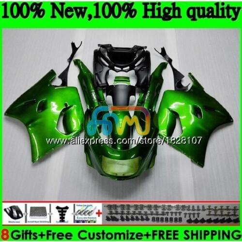 Body For KAWASAKI ZX-11R ZZR 1100ZZR1100 Gloss green ZX11 R ZZR-1100 7BS.5 ZX-11 ZX 11R ZX11R 90 91 92 1990 1991 1992 Fairing