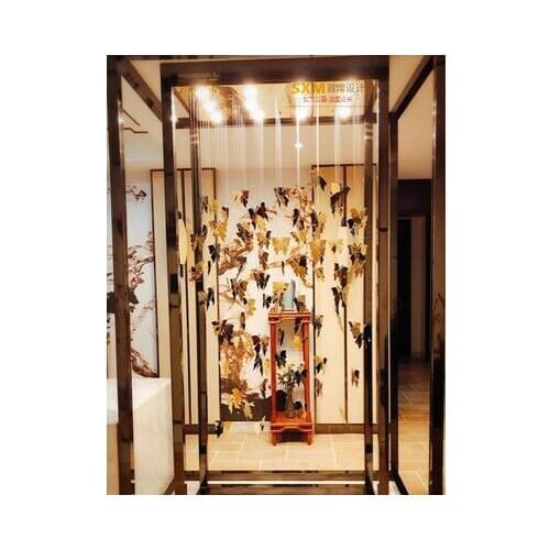 Chandelier Classical Butterfly Chandelier Golden Stainless Steel Study American led Light Living Room Bedroom Lamp Nordic Americ