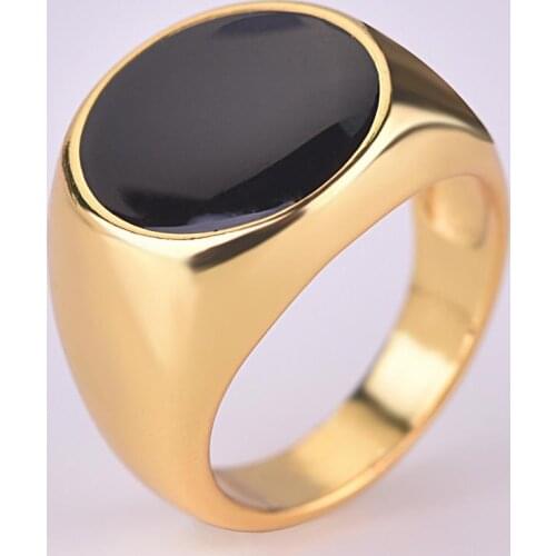 MENGYI Fashion Minimalist Design Black Enamel Rings For Women Vintage Punk Classic Party Ring Jewelry