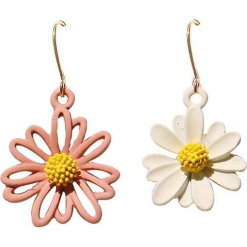 Fashion Jewelry Earrings Hit Color Flowers Small Fresh Earrings 2020 Fashion New Net Red Wild Earrings Women Aretes Serpiente