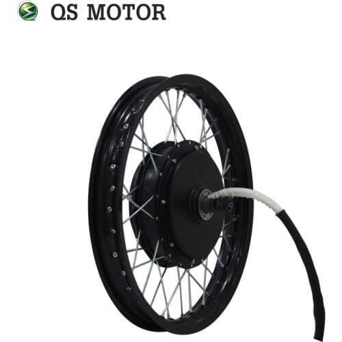 QS Motor Bicycle Spoke motor 3000W 205 50H V3 Type Hub Motor lacing with wheel rim 18inch