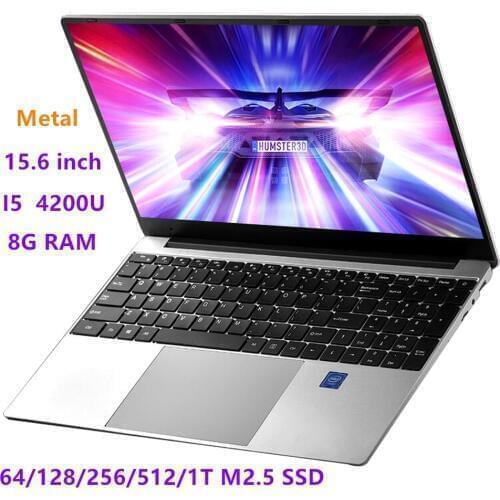 I5 Intel metal notebook 8GB+64/128G/256G/512G/1T windows 10 business office notebook 1920 * 1080p IPS notebook student netbook