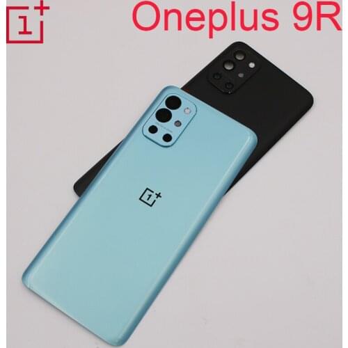 New Back Glass Cover For Oneplus 9R Battery Cover Rear Panel Back Door Housing Case For OnePlus 1+ 9R Battery Cover +Camera Lens