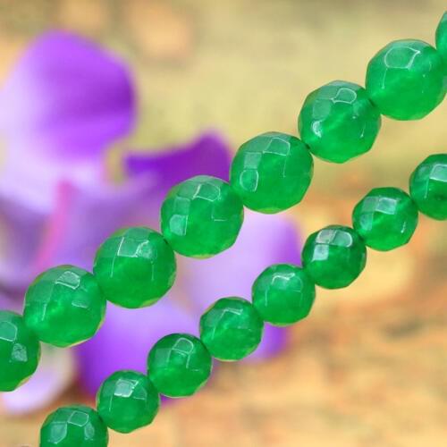 New arrival Green Aventurine stone 8 10mm Facet round loose beads DIY Girl gift Manual Accessories Women jewelry wholesale15