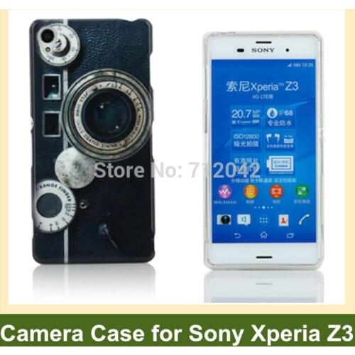 OEEKOI Vintage Camera Print Soft Gel TPU Cover Case for Sony Xperia Z3 L55t D6653
