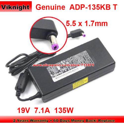 Genuine 19V 7.1A 135W ADP-135KB T AC Adapter PA-1131-16 for Acer ASPIRE AN715-51-77QH AN515-52 AN515-42 A715-71G-796T Laptop