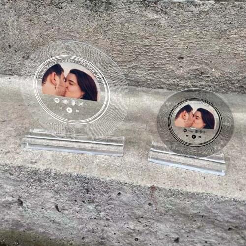 Personalized Custom Retro CD Style Song Plaque Album Cover Style Retro Style CD Cover Customization Office Desk Decor Supplies