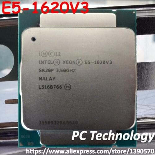 E5-1620V3 Original Intel Xeon E5 1620 v3 3.50GHz 4-Core 10MB E5-1620 v3 DDR4 2133MHz FCLGA2011-3 TPD 140W free shpping E5 1620V3