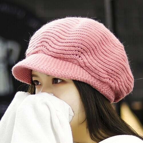 Hats for Women Spring Autumn Knitted Hat Warm High Quality Girls Caps Ladies Casual Wool Hat Winter Beret Women Cap Winter hats