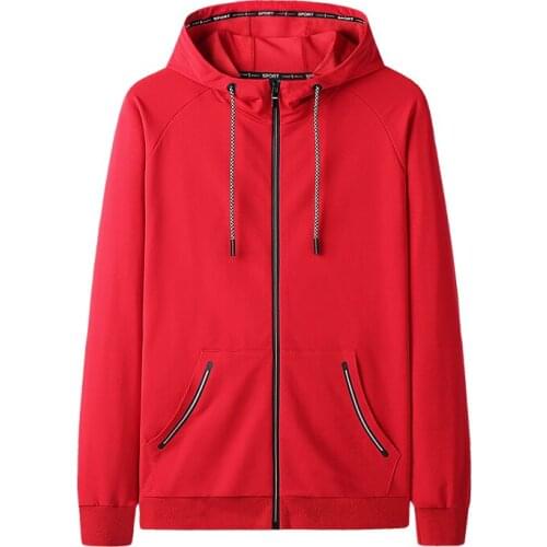 Men Hoodies Zipper Up Casual Man Streetwear Mens Pullover Hooded Sweatshirts Male Hoodie Oversize Jacket Coats 8XL 9XL