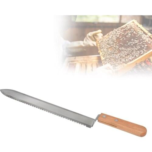 Beehive honey knife Scraper Stainless Steel Wooden handle Beekeeping Tools Apiculture Bee Hive Scraper Take Honey Equipment