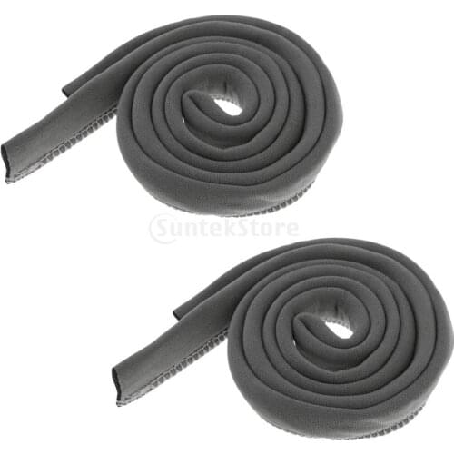 2pcs 120cm/47" Outdoor Camping Hydration Pack Water Bladder Drink Tube/Hose/Pipe Insulated Cover Sleeve Grey
