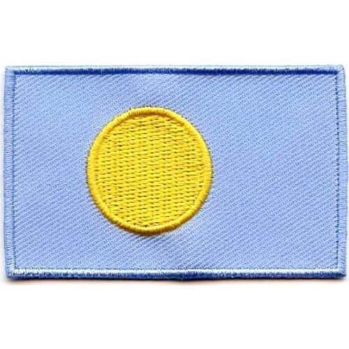 Palau Country Embroidered Patches Made by Twill with Flat Broder and Iron On Backing Custom MOQ50pcs Free Shipping by Post