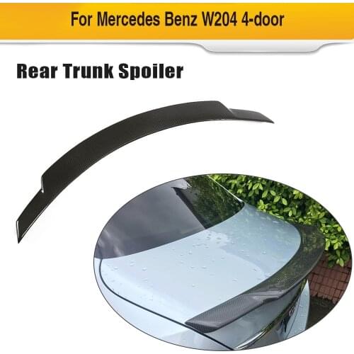 Car Rear Trunk Wing Spoiler For Mercedes-Benz C Class W205 Sedan 2015 - 2019 Boot Lid Carbon Fiber Rear Spoiler