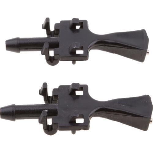 1 Pair Self-Lubricity Car Auto Windshield Washer Wiper Water Spray Nozzle High Performance Car Vehicle Auto Replacement Parts
