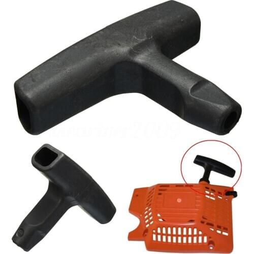 1pcs Black Lawnmower Recoil Pull Starter Start Handle Fits Max 4mm Diameter Cord Tool accessories