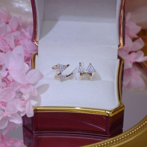 14k Real Gold Plated Fashion Jewelery Geometric Crystal Exquisite Stud Earrings for Woman Holiday Party Elegant Earring