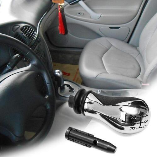5 Speed Car Gear Shift Knob Manual Car Gear Shift Knob For Citroen C5 2001-2008 Xsara Picasso 1999-2008 Chrome