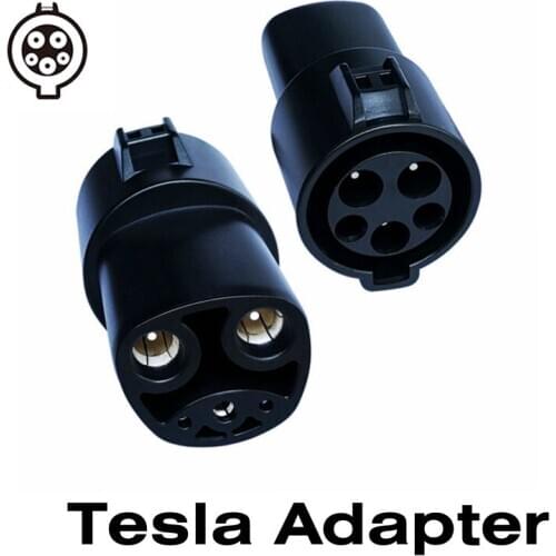 Duosida Tesla Adaptor 16A 32A 60A Electric Vehicle EV Charger SAE J1772 Socket Type 1 To Tesla Connector EV Adapter For Charging