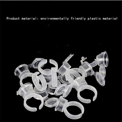 Permanent Makeup Accessories Supply Microblading Pigment Holder Tattoo Ring Ink Cup Glue Holder for Eyebrow Extension