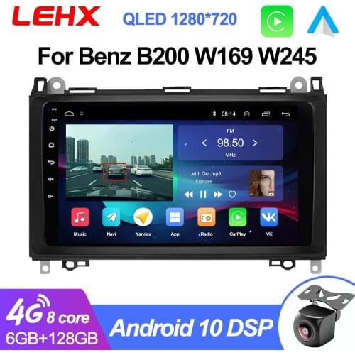 LEHX Car Android 2GB RAM Multimedia Video Player 2Din Radio For Mercedes Benz B200 A B Class W169 W245 Viano Vito W639 S