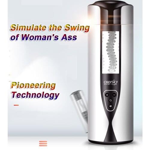 Automatic Simulating Vaginal Swing Rotation Male Masturbator Tools Sexual Moans Sex Machine Vagina Real Pussy Sex Toys For Man