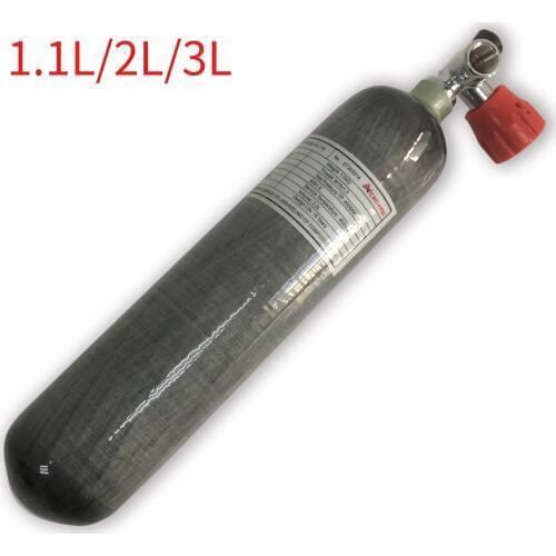 AC10211 Pcp Air Rifle Scuba Tank 1.1L/2L3L 4500 Psi High Pressure Cylinder Airforce Condor CE Carbon Fiber Air Tank Gas Station