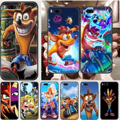 Crash Bandicoot Game Phone case For Xiaomi Mi Max Note 3 A2 A3 8 9 9T 10 Lite Pro Ultra black art waterproof soft prime painting