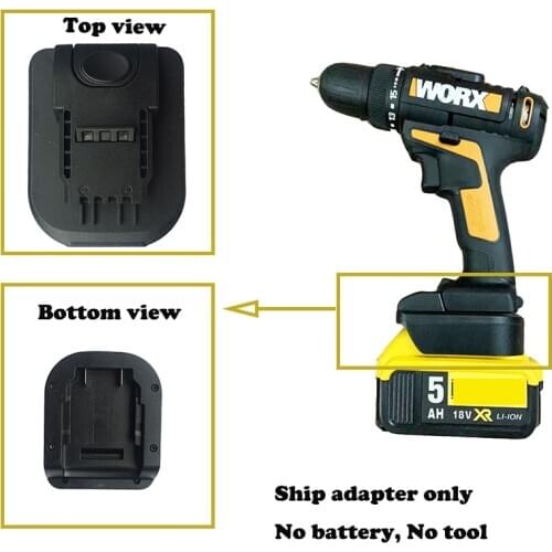 For dewalt 18V/20V li-ion battery convert for worx 4pin old tool usage